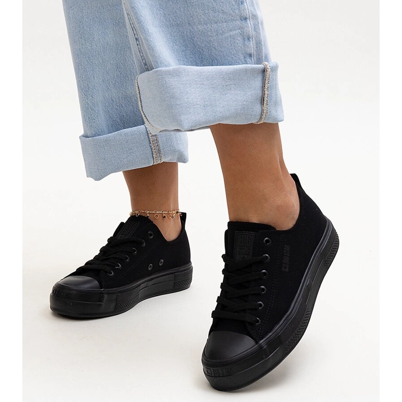 Tênis de tecido preto Big Star NN274852 1