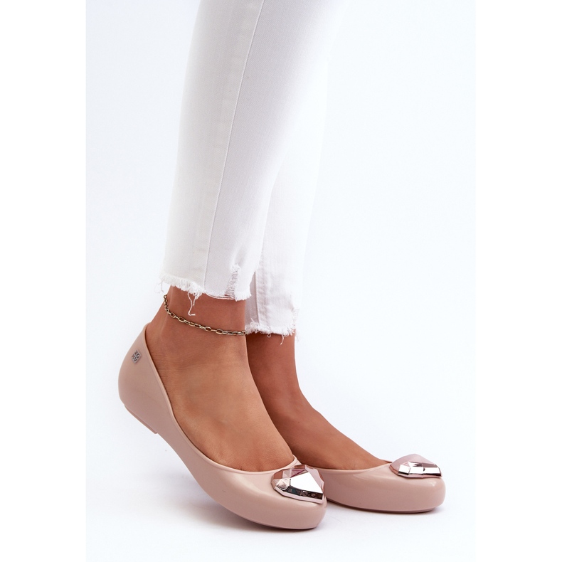 Bailarinas femininas perfumadas com coração ZAXY NN285010 nude bege 2 Bailarinas femininas perfumadas com coração ZAXY NN285010 nude bege 2