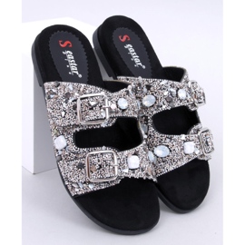 Coult Chinelos de pedra preta preto 1