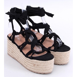 Alpargatas com plataforma Manon Black preto 1