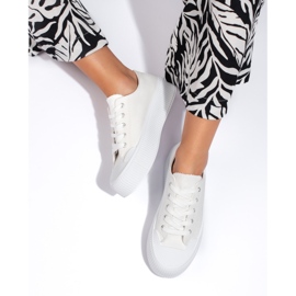 Tênis plataforma feminino branco 2