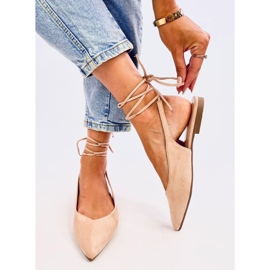 Sapatilhas de balé Dentoni Nude Slingback bege 2