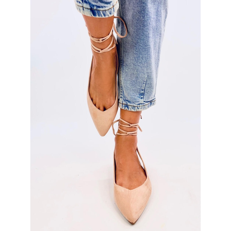 Sapatilhas de balé Dentoni Nude Slingback bege 1