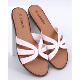 Chinelos femininos delicados Fabrices Beige bege 1