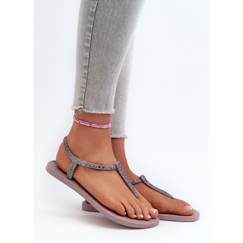 Sandália Chinelo Feminino Com Brilho 26914 Ipanema Classe Brilha Fem Roxo Claro tolet 1 Sandália Chinelo Feminino Com Brilho 26914 Ipanema Classe Brilha Fem Roxo Claro tolet 1