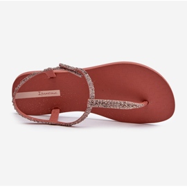 Sandália Chinelo Feminino Com Brilho 26914 Ipanema Classe Brilha Fem Coral rosa 1