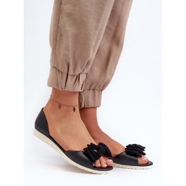 Sapatilhas femininas de borracha com laço, Preto Georia 1 Sapatilhas femininas de borracha com laço, Preto Georia 1