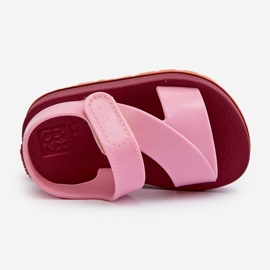 Sandálias infantis de velcro perfumadas ZAXY LL385001 rosa 2