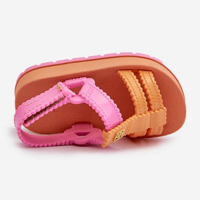 Sandálias infantis com velcro perfumadas ZAXY LL385026 laranja 2