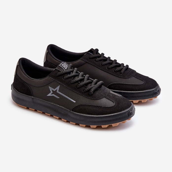 Calçados esportivos baixos masculinos Big Star NN174118 preto 1