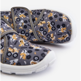 Chinelos confortáveis ​​de menino com velcro Befado 974Y552 Cinza 2