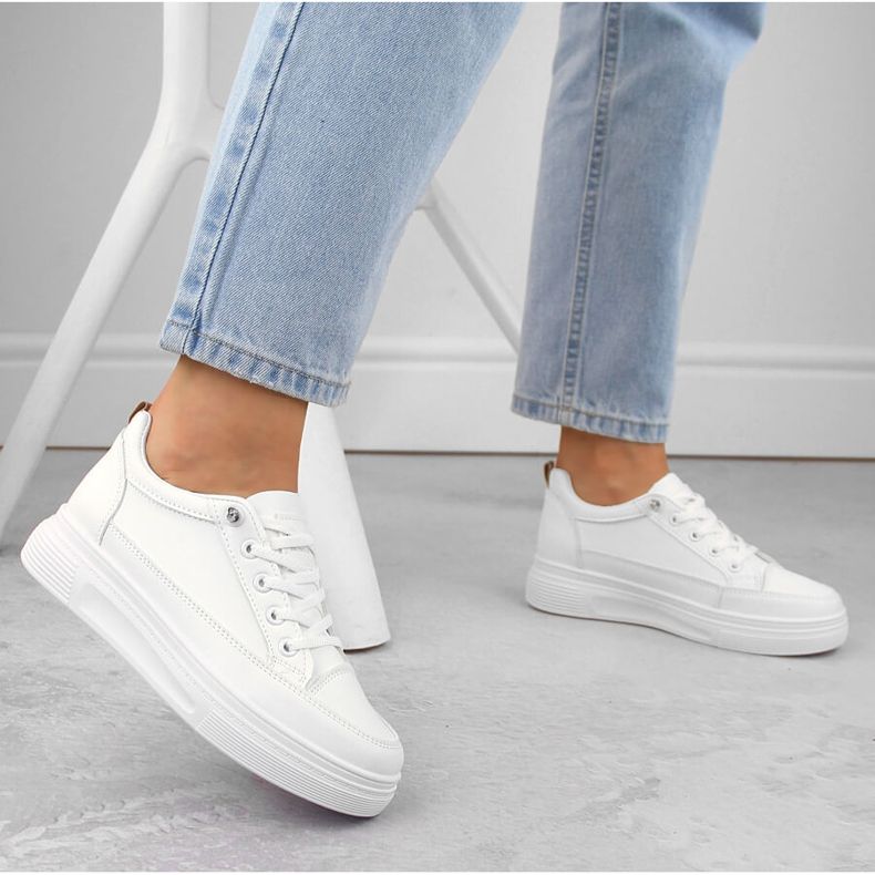 Calçado desportivo feminino branco Vinceza 13613 2