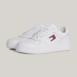 Sapatos Tommy Hilfiger Retro Basket Ess M EM0EM01395YBR branco 1