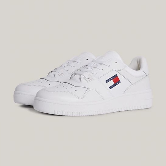 Sapatos Tommy Hilfiger Retro Basket Ess M EM0EM01395YBR branco 1