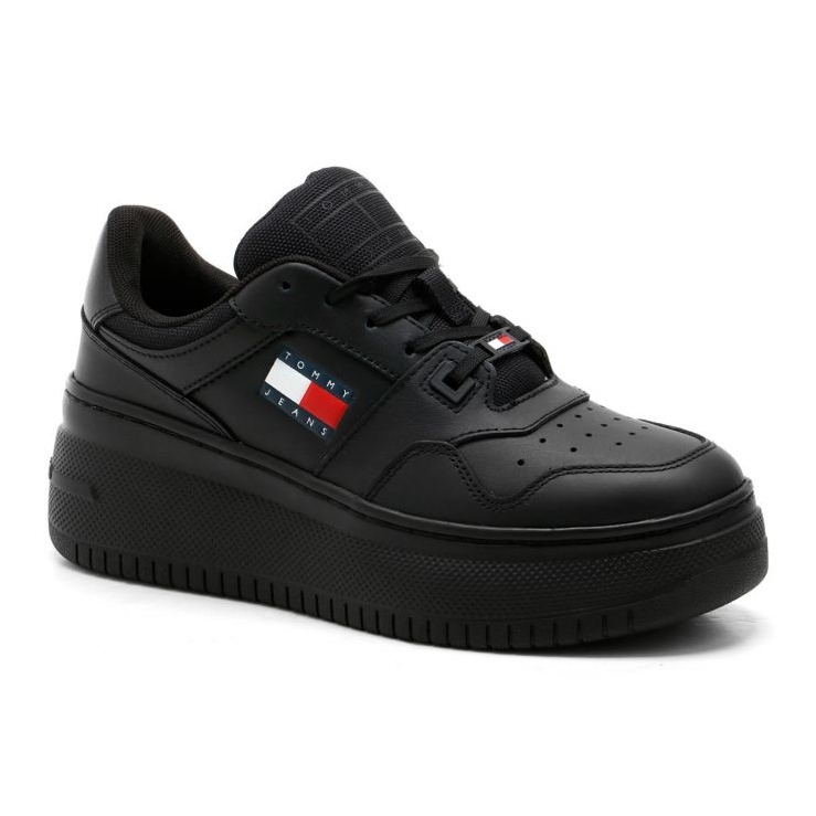 Sapatos Tommy Hilfiger Retro Basket Ess EN0EN02505BDS preto 1