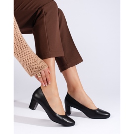 Sergio Leone Sapatos femininos pretos elegantes 1