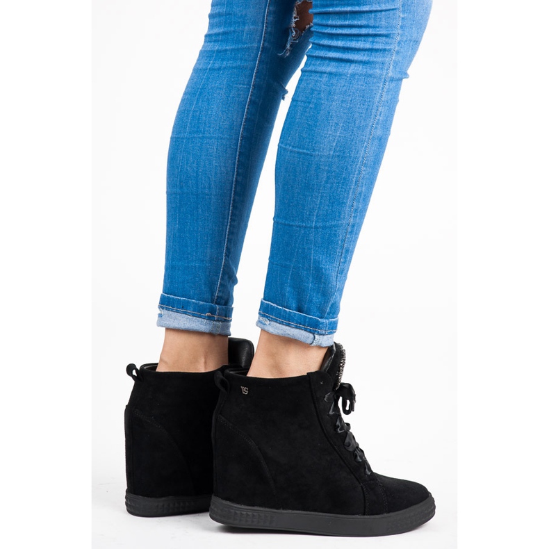 Vices New Collection Tênis amarrado com uma fita preto 2