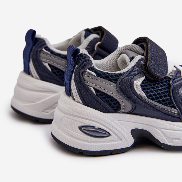 Calçado Esportivo Infantil Tênis com Velcro, Rulagia Azul Marinho 2