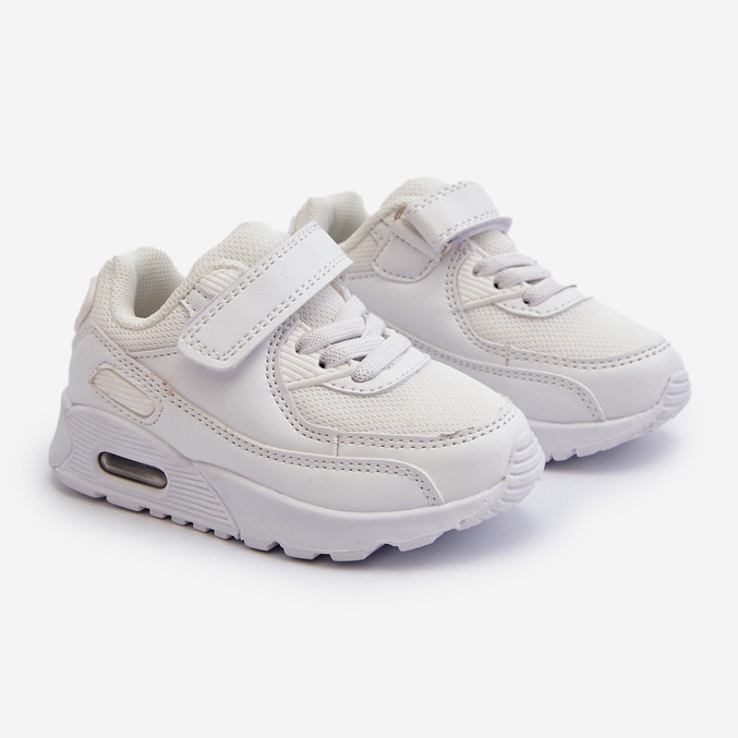 Tênis infantil de velcro branco Krissandra 1