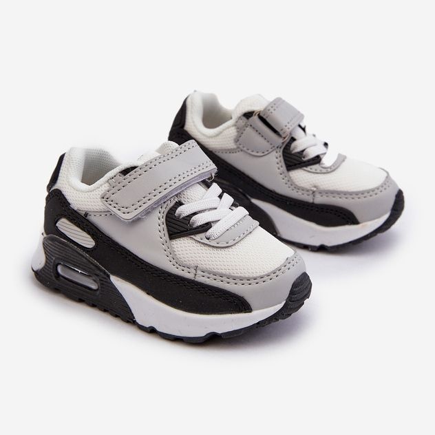 Tênis infantil com velcro cinza Krissandra 1