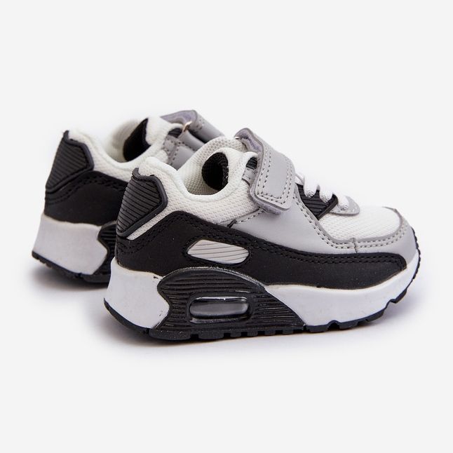 Tênis infantil com velcro cinza Krissandra 2