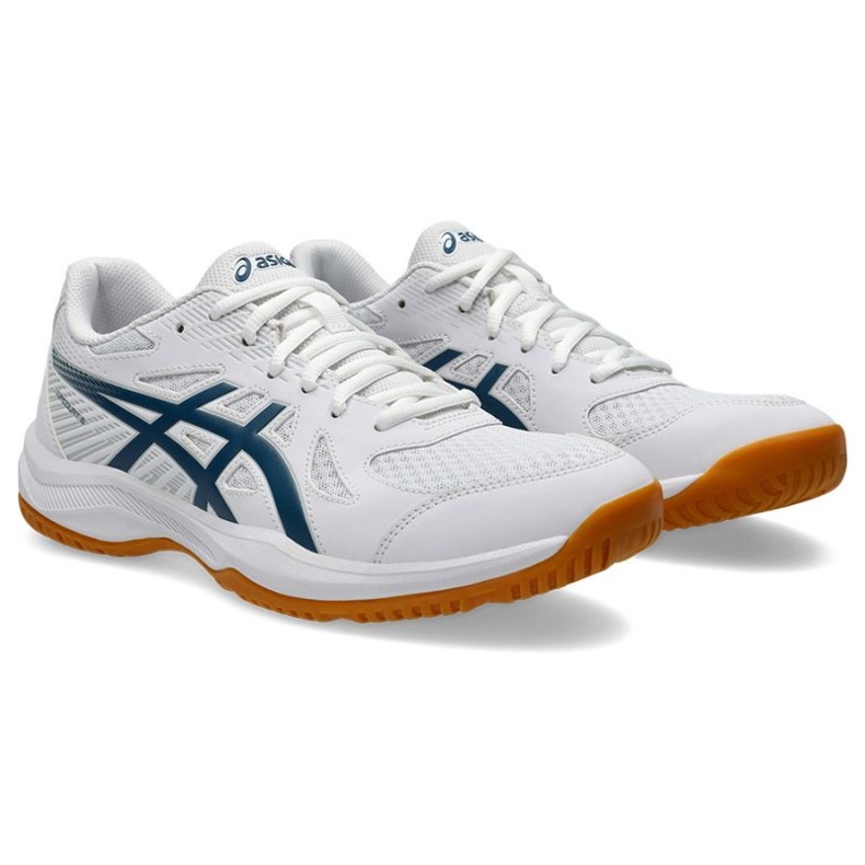Asics Upcourt 6 M 1071A104 100 tênis de voleibol branco 2