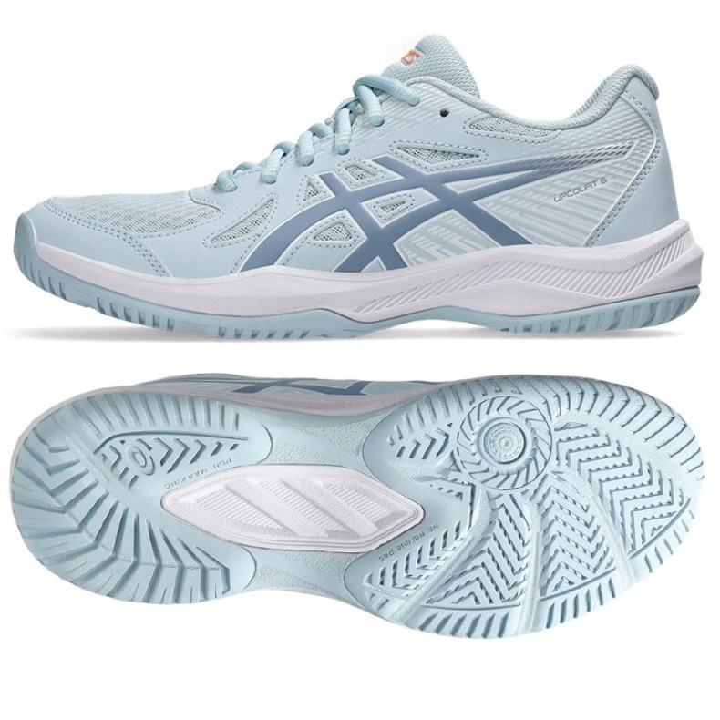 Tênis de voleibol Asics Upcourt 6 W 1072A107 020 azul 1