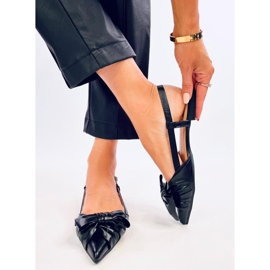 Bailarinas de salto aberto Candy Black preto 2