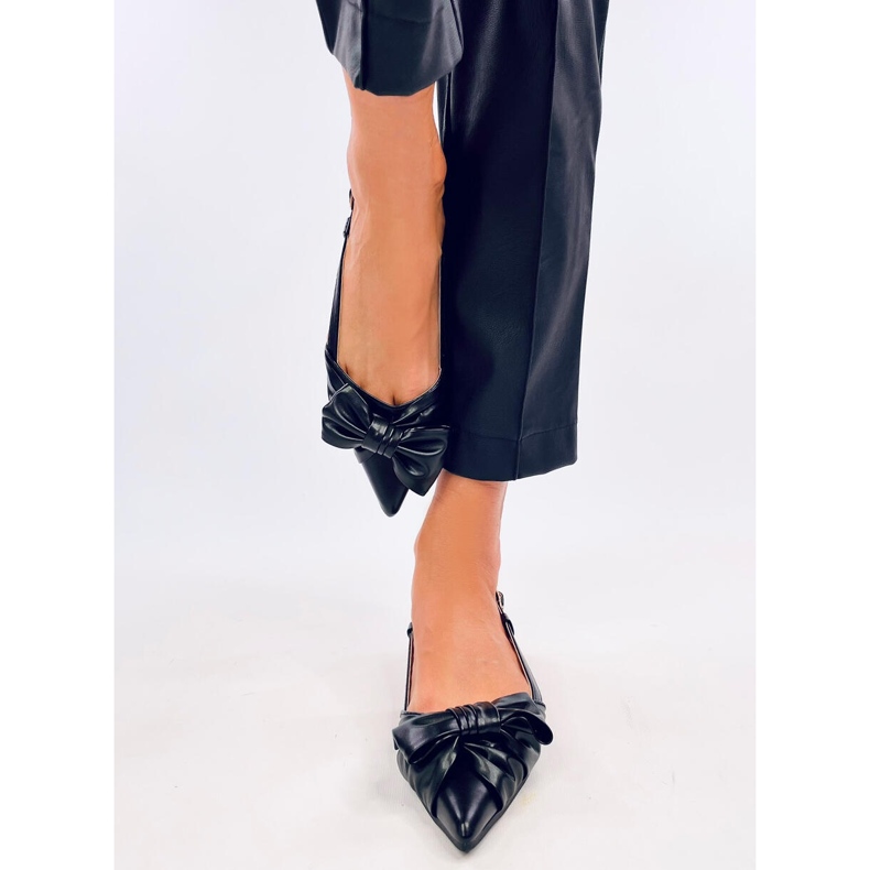 Bailarinas de salto aberto Candy Black preto 1