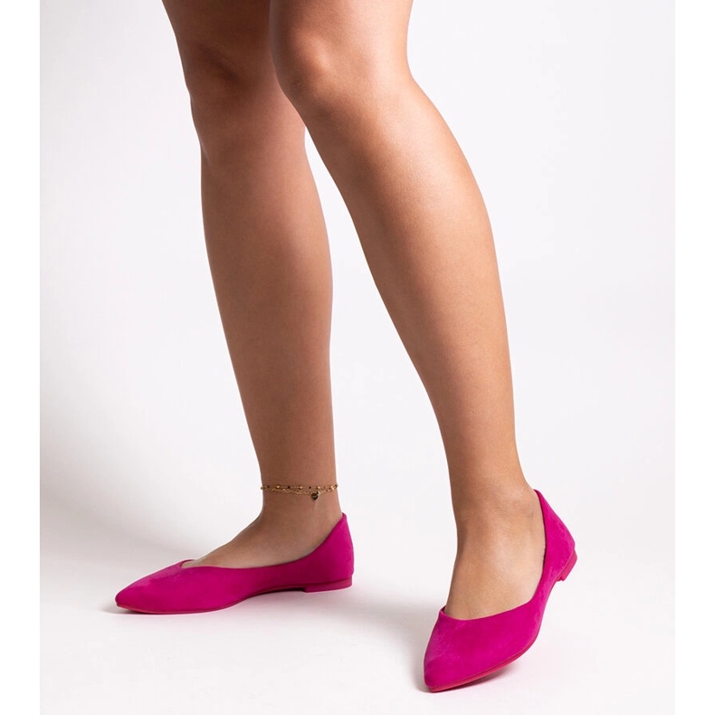 Sapatilhas de balé Mays com bico fino rosa 1 Sapatilhas de balé Mays com bico fino rosa 1