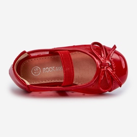 Sapatilhas infantis com laço, Jellema vermelho 1