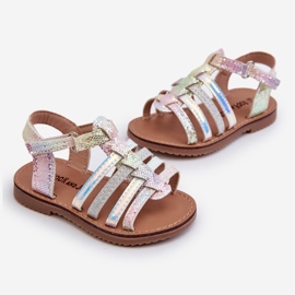 Sandálias Gladiador Infantil Feitas com Velcro, Radovia Multicolor multicolorido 1