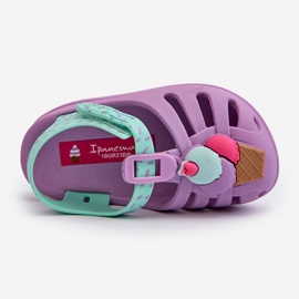 Sandália Infantil Com Velcro 83486 Ipanema Verão Xiii Bebê Roxo tolet 2