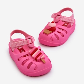 Sandálias Infantis com Velcro 83486 Ipanema Verão Xiii Rosa Bebê 2