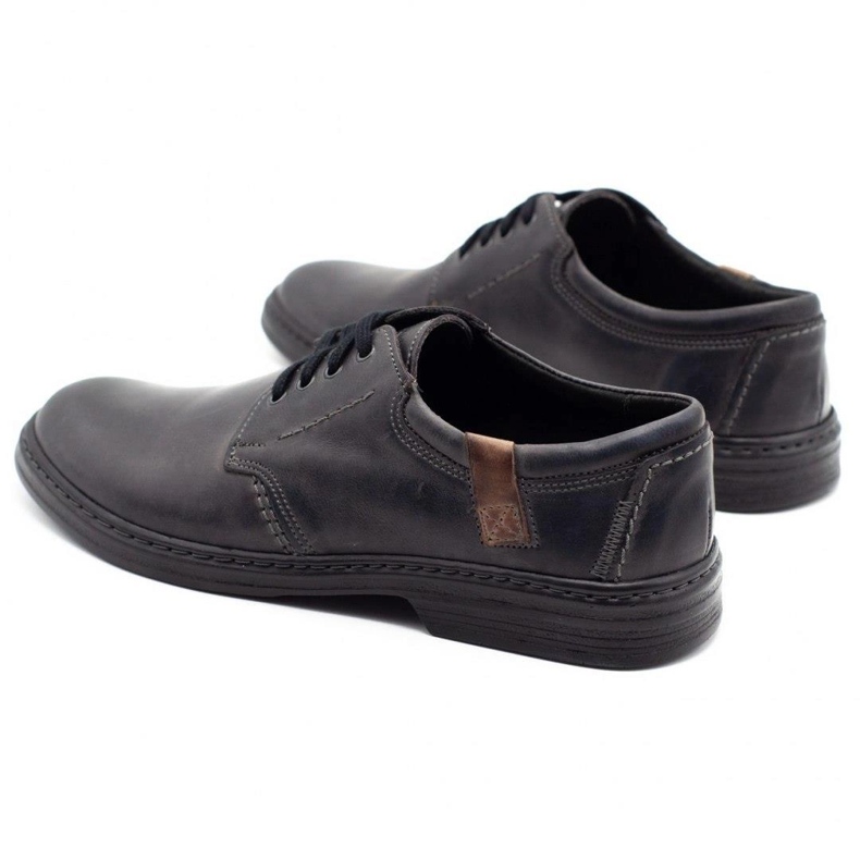 Joker Sapatos masculinos de couro 415 cinza 4