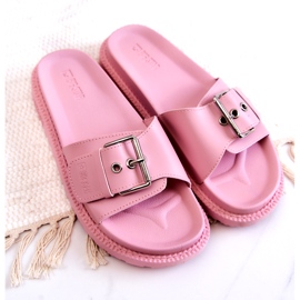 Chinelos Clássicos com Fivela Big Star JJ274A308 Rosa 4