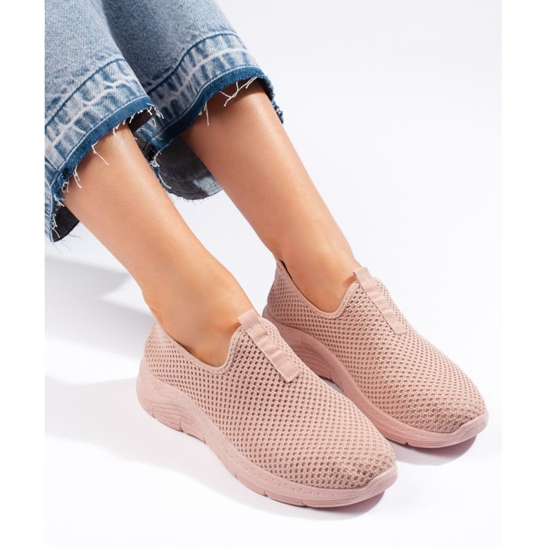 Tênis de tecido rosa 1