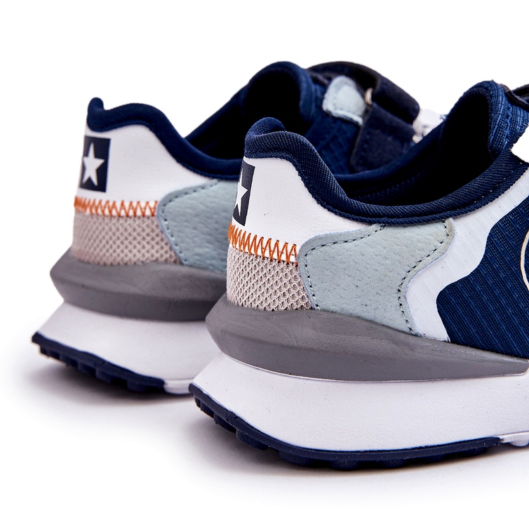 Tênis infantis Sistema de espuma de memória Big Star LL374225 azul marinho 1