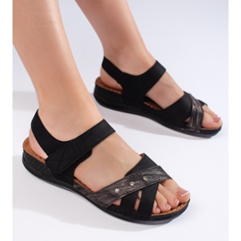 Sandálias plataforma femininas azuis claras azul 1