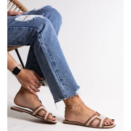 Chinelos Baya clássicos marrons bege 1