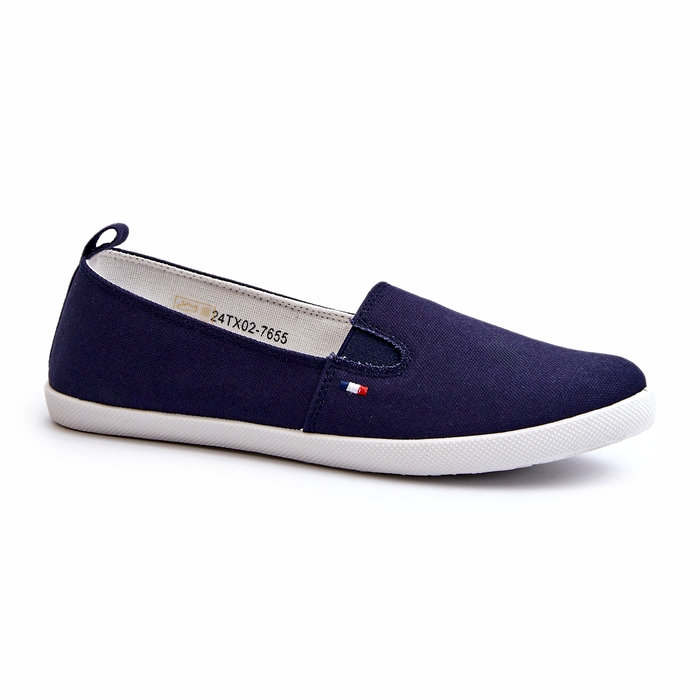 News Sneakers Slip-On Women's Navy Blue 24TX02-7655 tênis azul 1