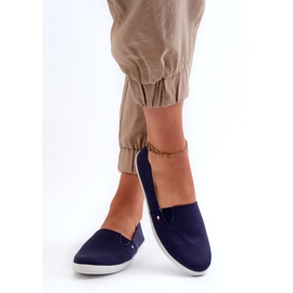 News Sneakers Slip-On Women's Navy Blue 24TX02-7655 tênis azul 4