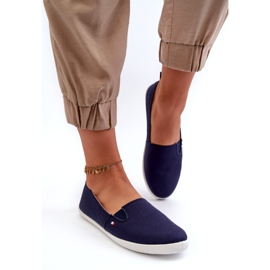 News Sneakers Slip-On Women's Navy Blue 24TX02-7655 tênis azul 2