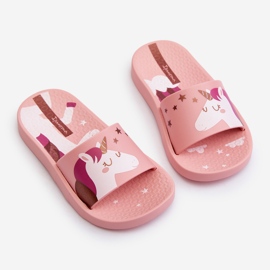 Chinelos de menina com unicórnio 83474 Ipanema Urban V Slide Kids Rosa 2
