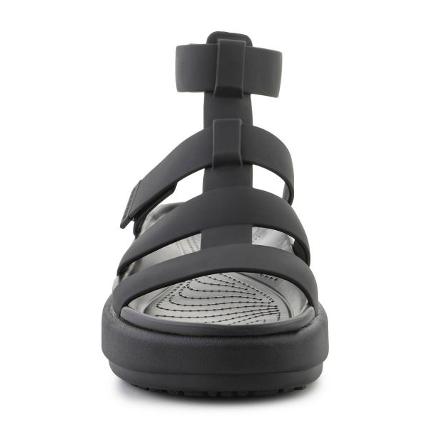 Sandálias gladiadoras de luxo Crocs Brooklyn 209557-060 preto 2