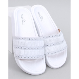 Chinelos femininos Diakis White branco 1
