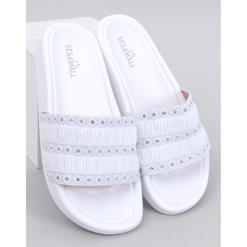 Chinelos femininos Diakis White branco 1
