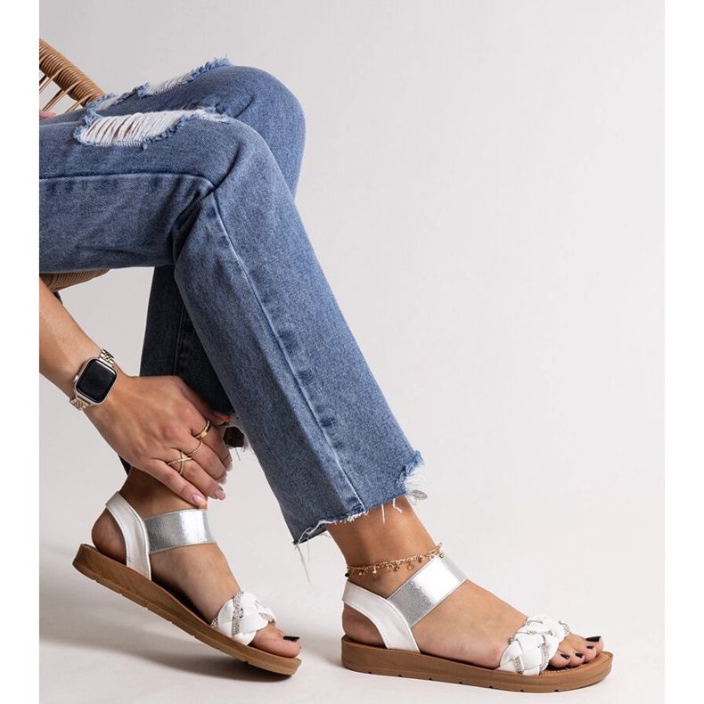 Sandálias Aldona brancas branco 1