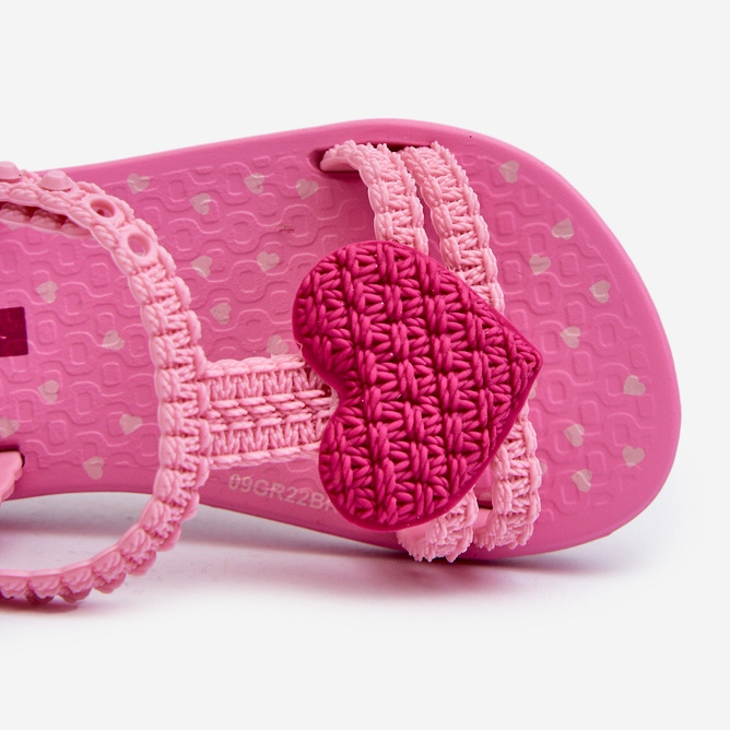Sandália Infantil Com Coração 81997 Ipanema Meu Primeiro Bebê Rosa 2 Sandália Infantil Com Coração 81997 Ipanema Meu Primeiro Bebê Rosa 2