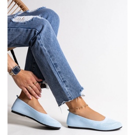 Sapatilhas de tecido azul da Yafia 1